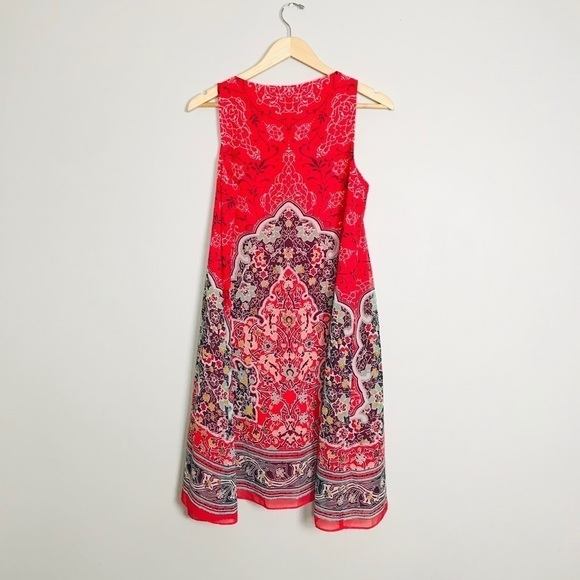 Max Studio Scarf Print Sleeveless Shift Dress - Picture 4 of 6